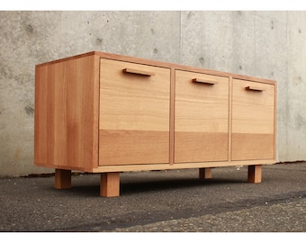 Clarkson Drawer Bench, 40"W, Modern Entryway Bench, Mid Century Foyer Bench, Entryway Storage (Shown in White Oak)