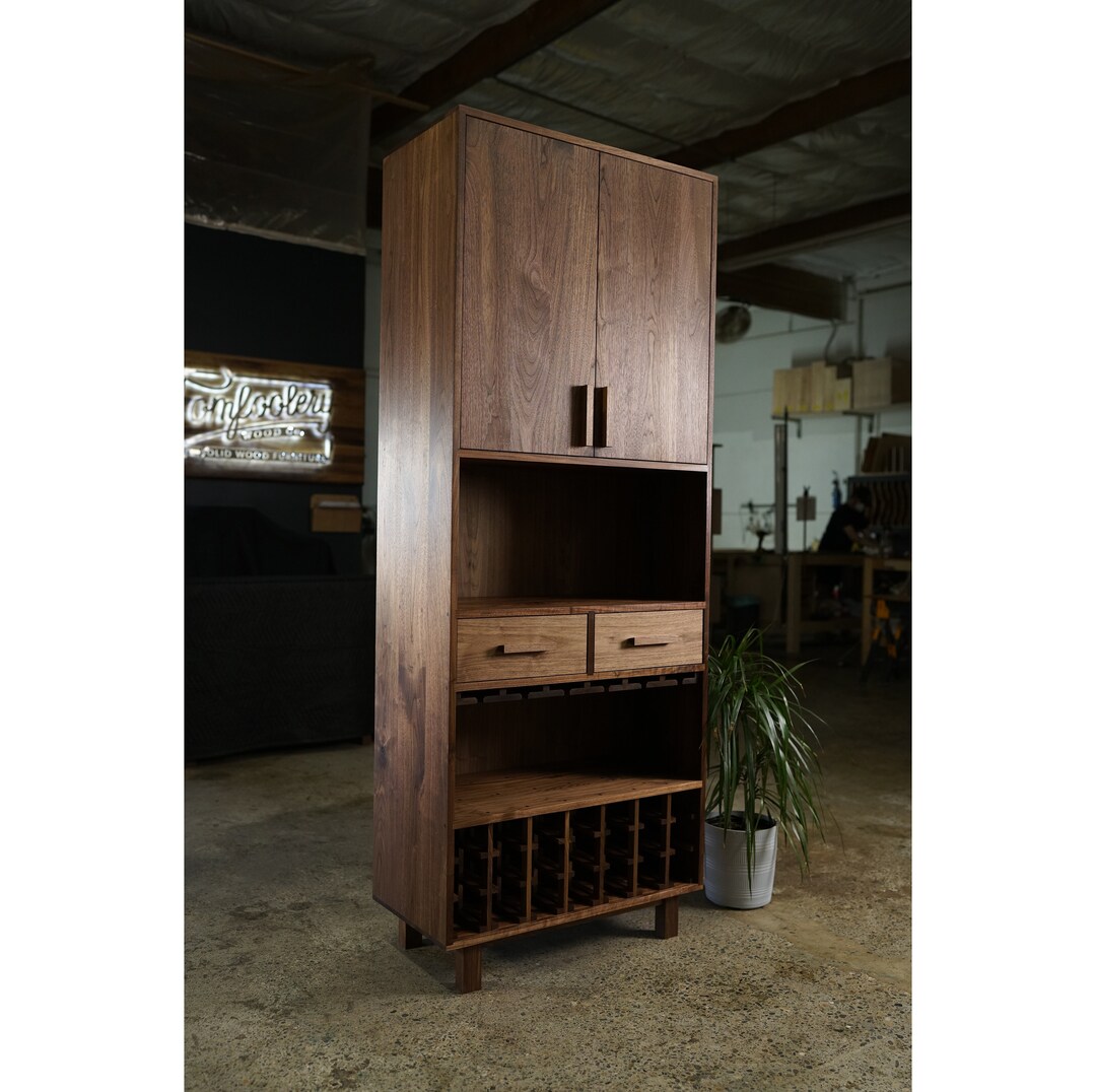 Tall bar cabinet modern deals