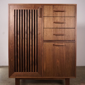 Connolly Bar Cabinet, ALT1, Wine Bar, Wine Cabinet, Side Bar, Console, Liquor Cabinet Shown in Walnut image 4