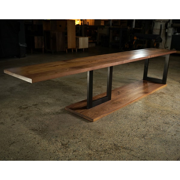 Batanian Console Table, Solid Wood Modern Table, American Minimal, Modern Sofa Table (Shown in Walnut)