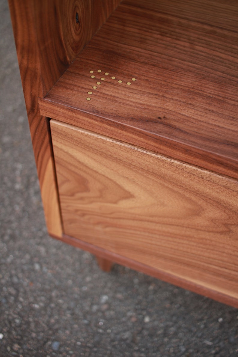 Fullstack Bookcase 2.0, Mid Century Record Bookshelf, Mid Century Modern Vinyl Storage, LP Shelf Shown in Walnut image 7