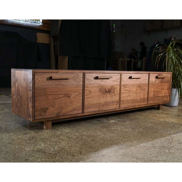 Clarkson Drawer Bench, 72"W, Modern Entryway Bench, Drawer Bench, Storage Bench, Solid Wood (Shown in Walnut)