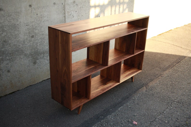 Moline Vinyl Console Mid Century Record Storage Modern LP Etsy