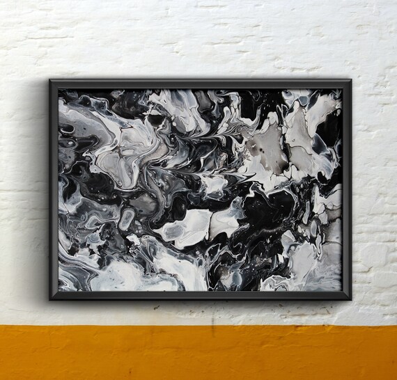 Starla Abstract Fluid Painting Digital Print Printable Wall | Etsy