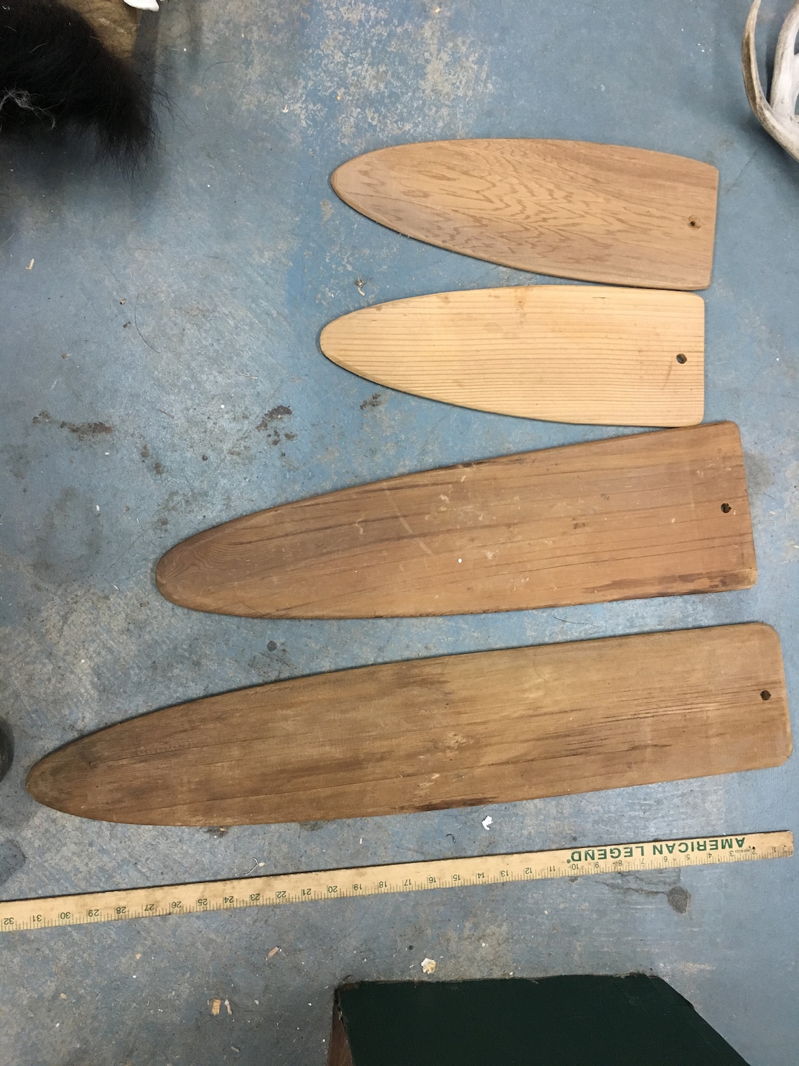 Old Wood Fur Stretchers Western Decor Etsy