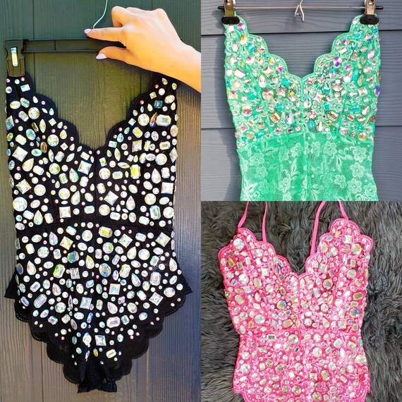 bedazzled bodysuit