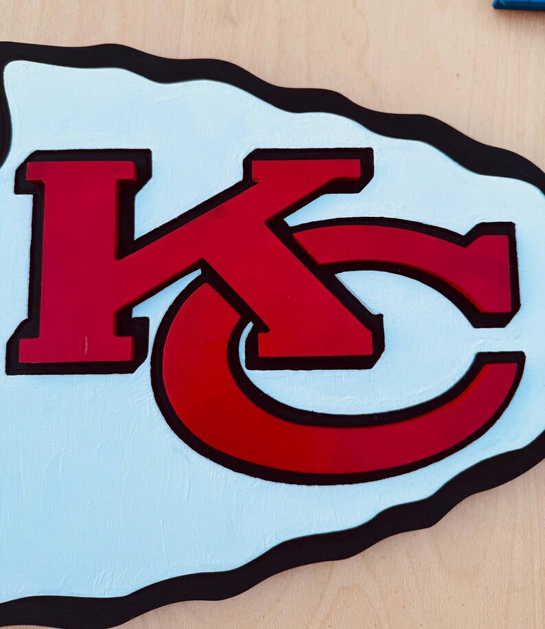 Kansas City Chiefs Decor Hanging Sign Door Hanger All Wooden Pieces ...