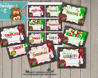 ugly sweater awards etsy ugly christmas sweater award certificate