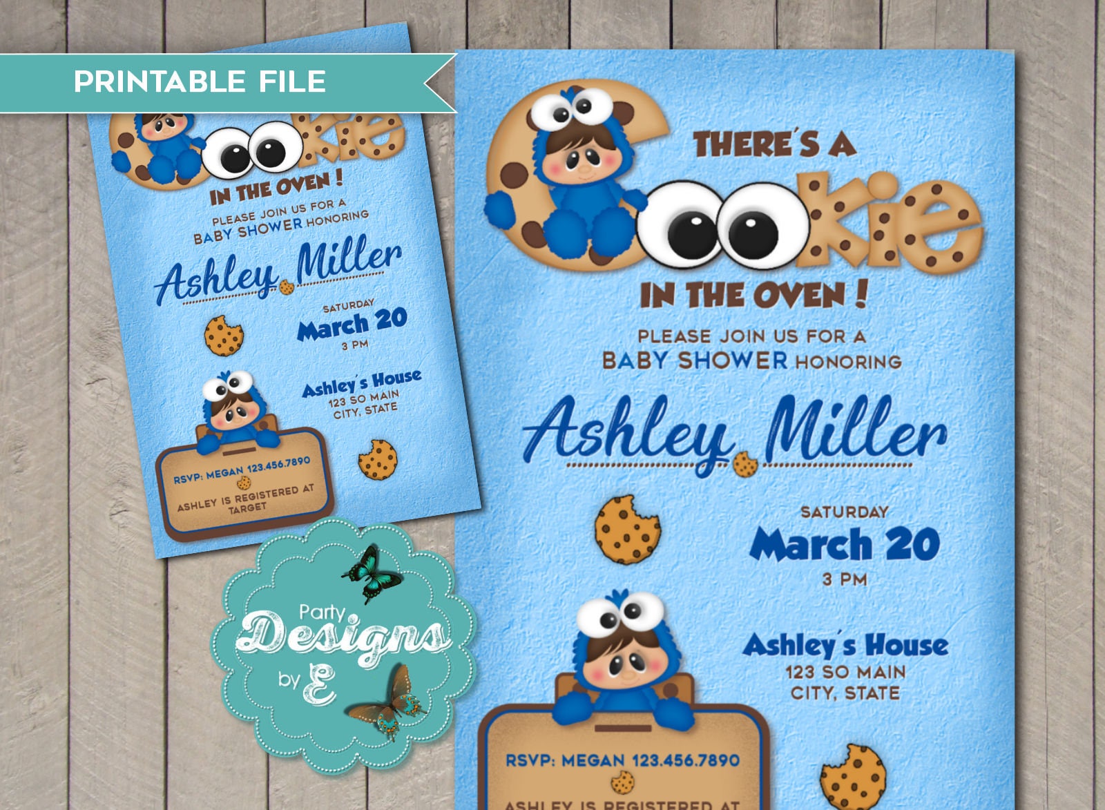 Cookie Monster Baby Shower Invitation Template Free Cookie Monster Baby Shower Invitation Template Free