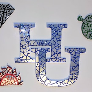 Hampton Universität inspiriert Spiegel-Mosaik-Wand-Dekor HU Piraten