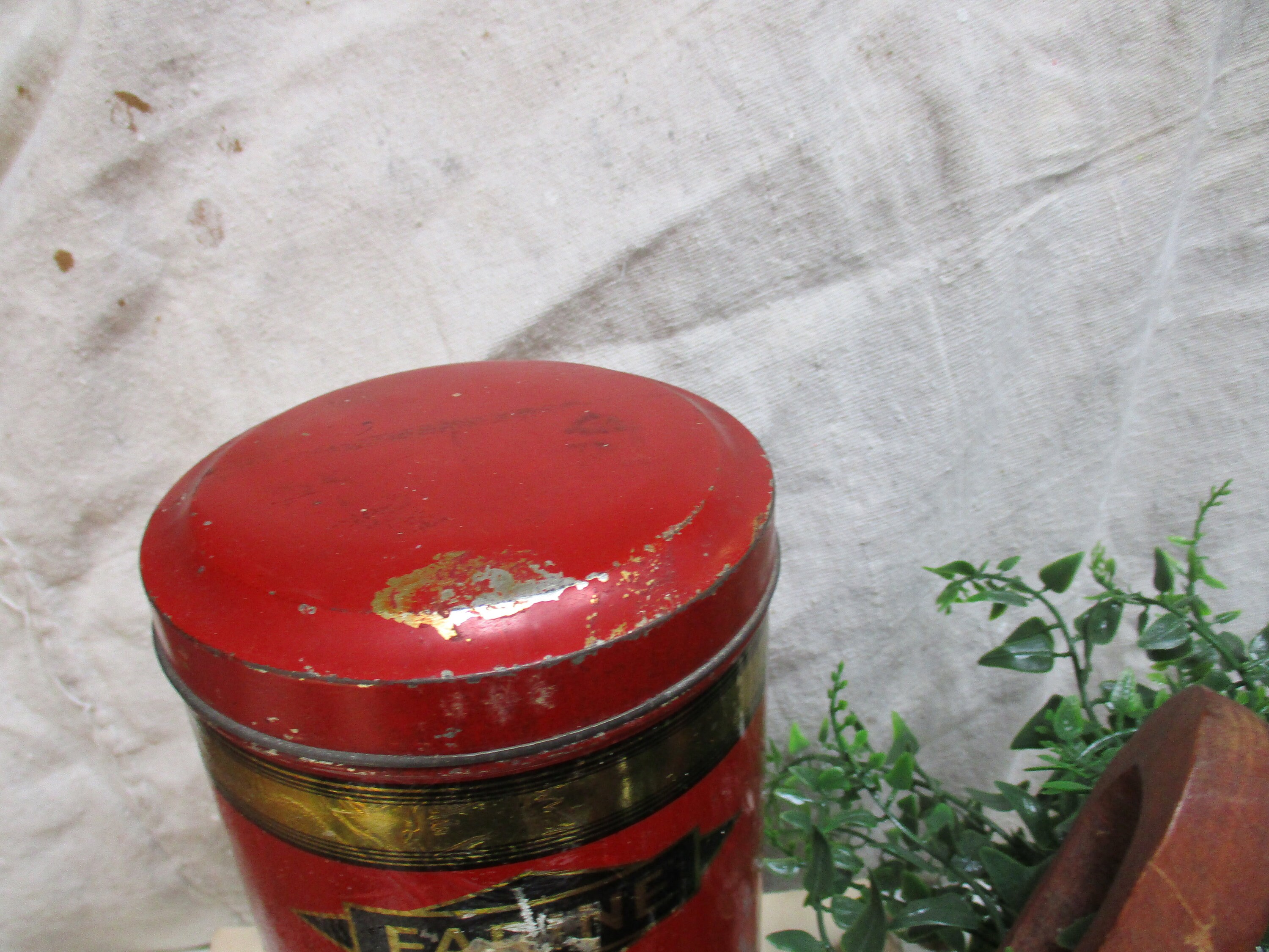 Vintage rot Französisch Mehl Küche Kanister Küche Lagerung | Etsy