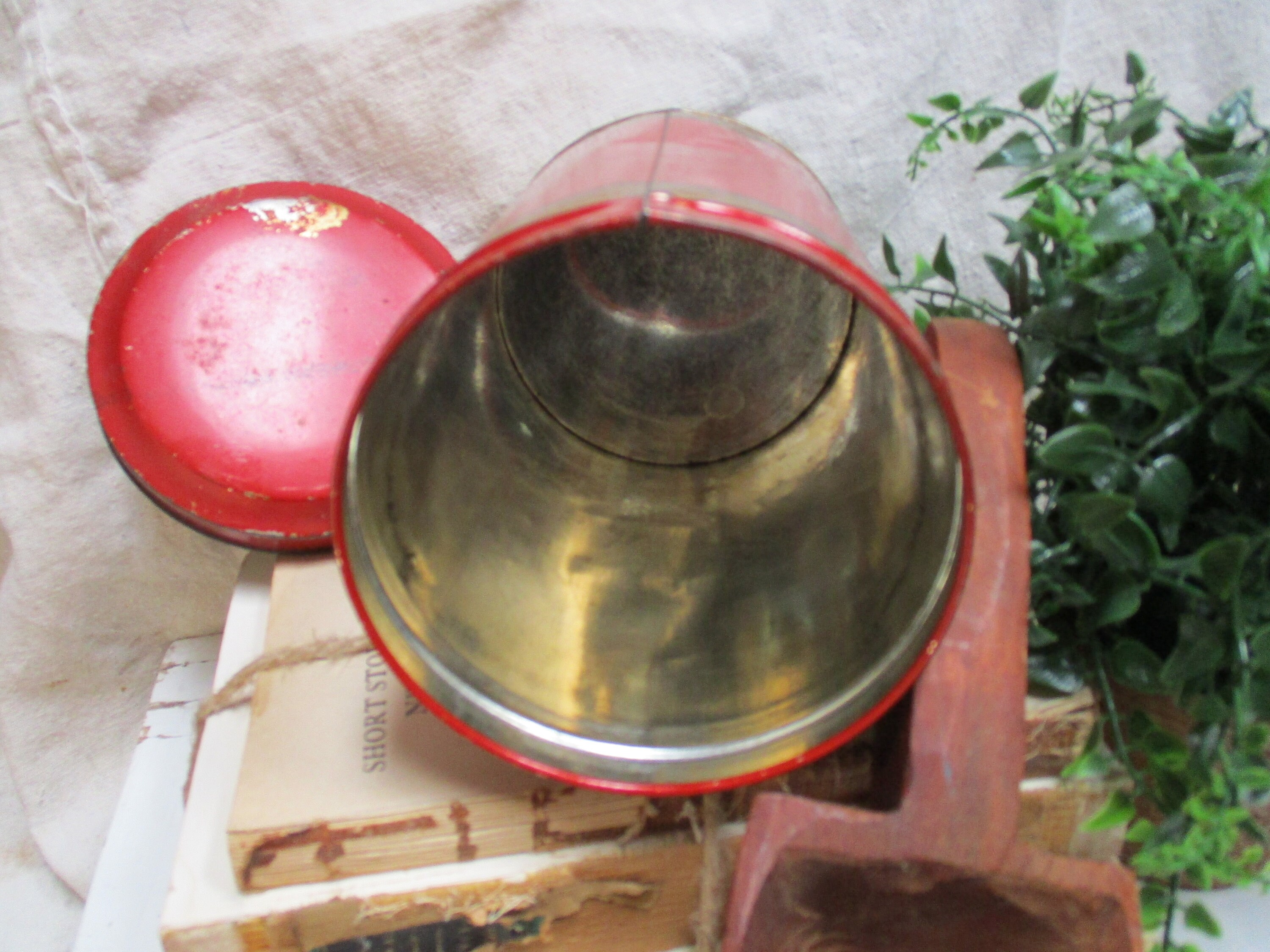 Vintage Rote Französische Mehl Küchenkanister Küchen | Etsy