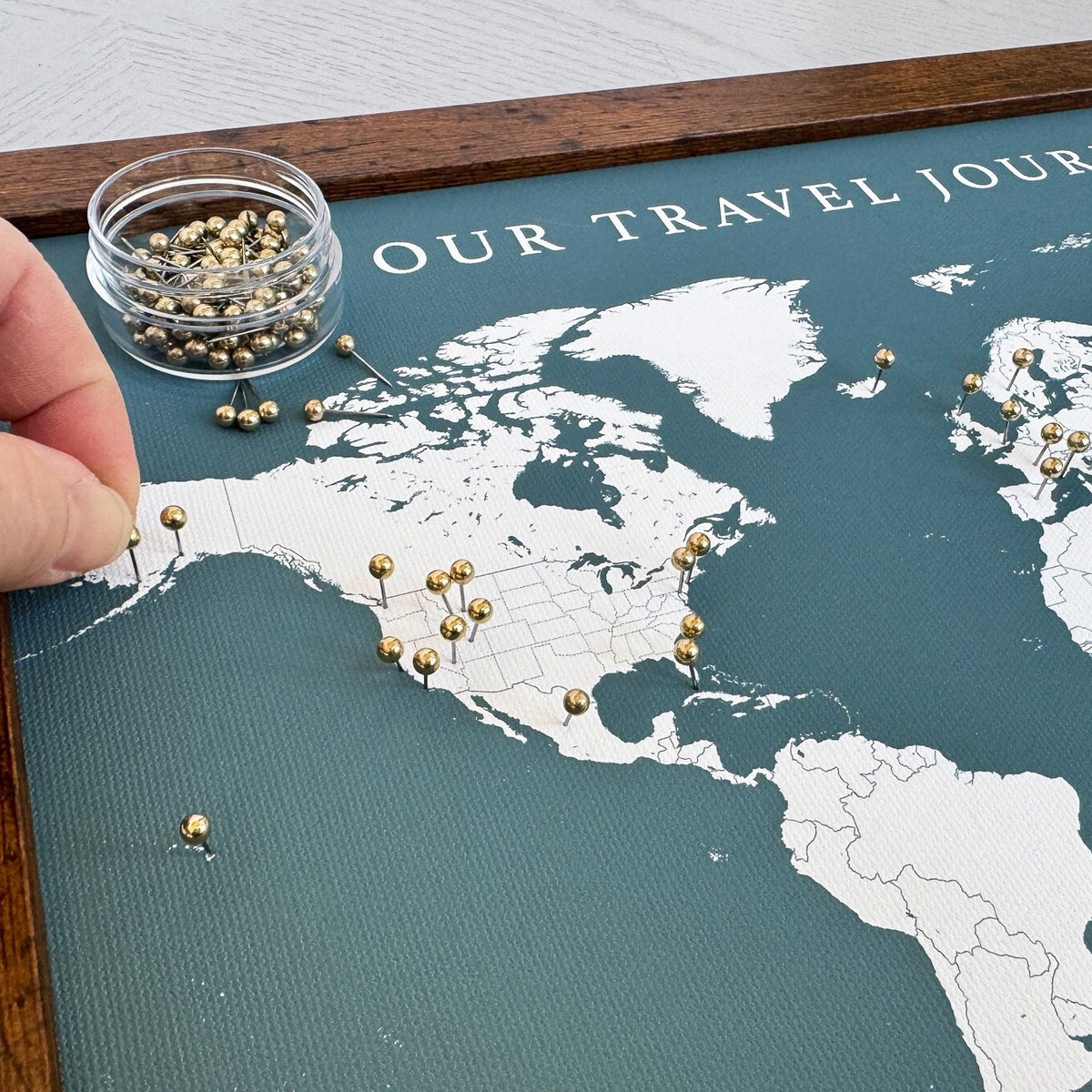 World Push Pin Personalized Map, Custom Push Pin Map for Travels, Retirement Gift for Parents, Travel Bucket List, Gift for Him - Etsy
