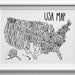 USA Map Printable, Homeschool Decor, Large Poster, Art, Print, Sales ...