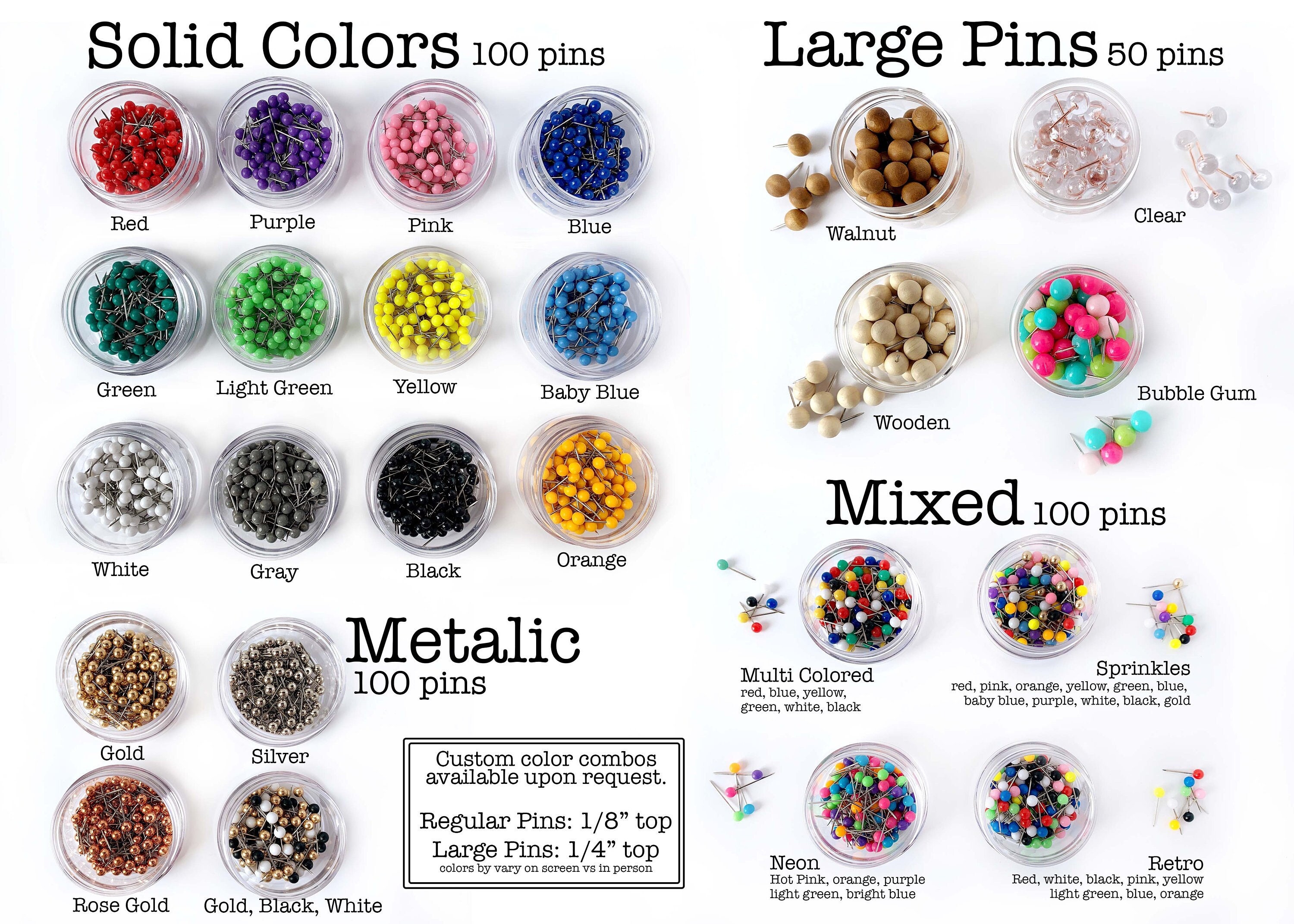 400 Drawing Pins Gold Silver Push Pins Cork Board Thumb Tacks Boxed  Stationery