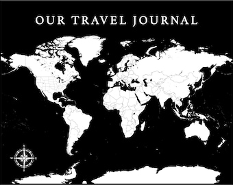 World Map Enamel Pin Collection Display Map: World Travel Pin Board, Wrapped Canvas