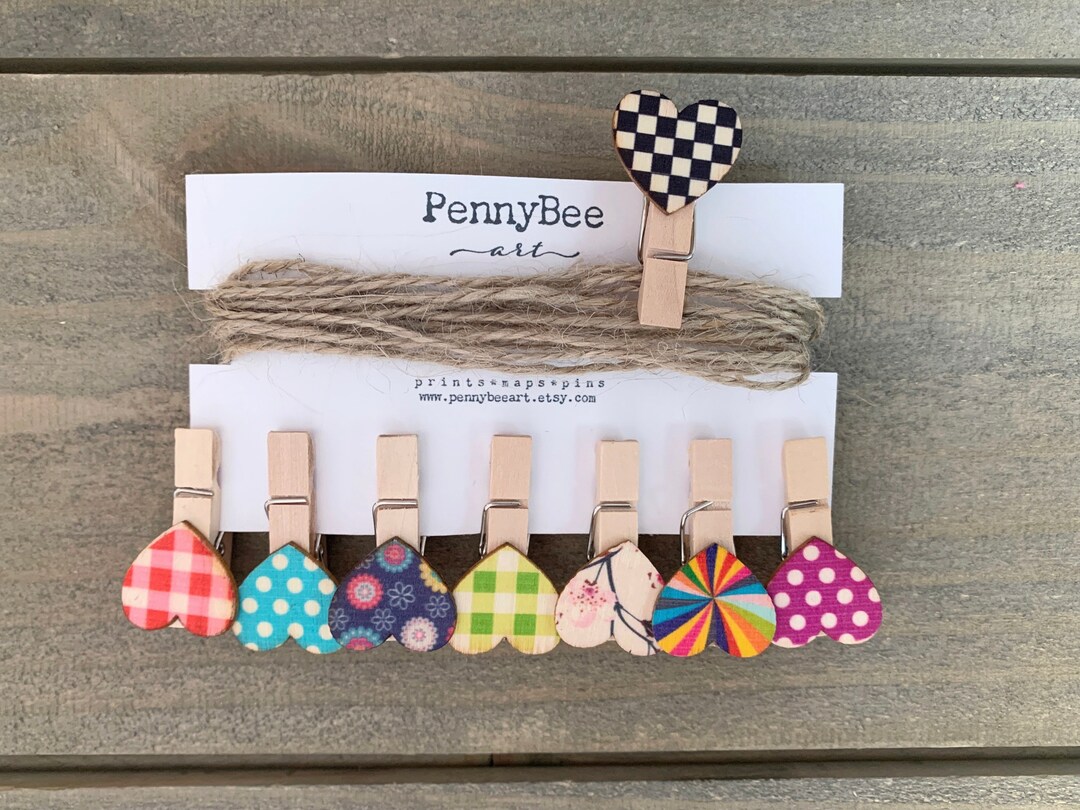 Clips and Twine Photo Hanger, Cute Dorm Decor, Photo Hanger and Display ...
