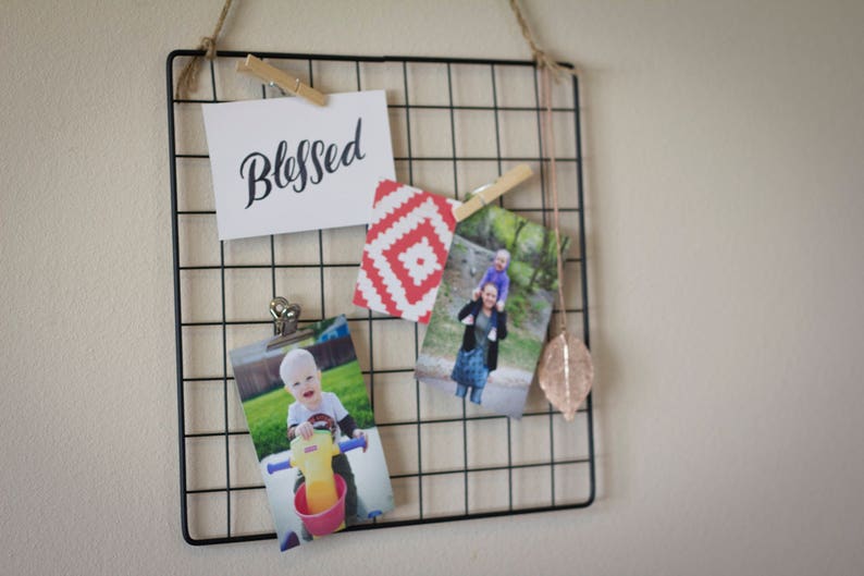 Wire Wall Grid Photo Display Office Decor Dorm Decor Grid Etsy