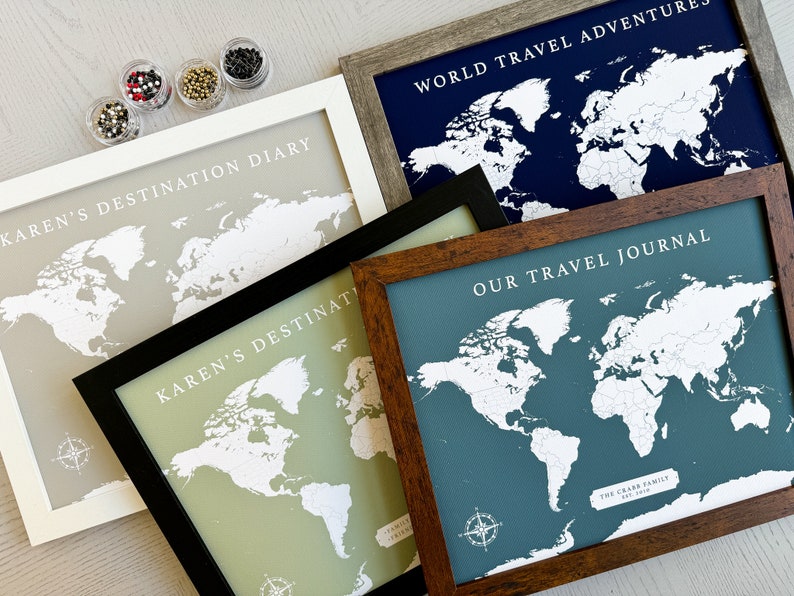 Choose your color and customize your title.  Add a quote or map key for tracking