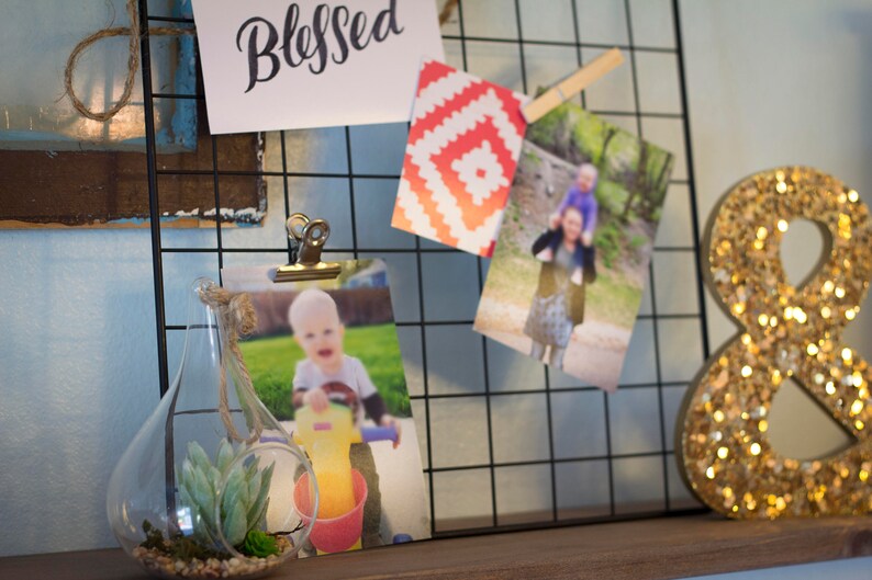 Wire Wall Grid Photo Display Office Decor Dorm Decor Grid Etsy