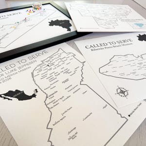 Missionary Map: Push Pin USA LDS Mission Tracker, Custom Keepsake Gift afbeelding 3