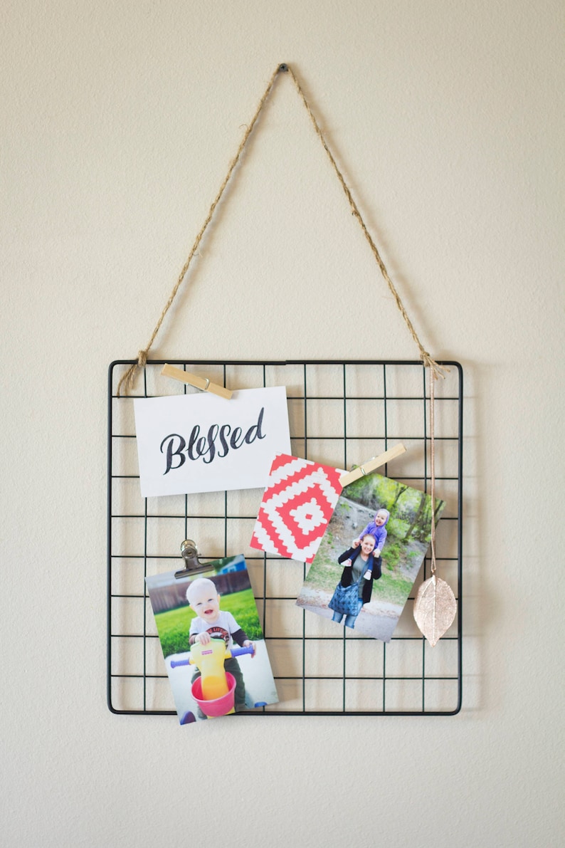 Wire Wall Grid Photo Display Office Decor Dorm Decor Grid Etsy