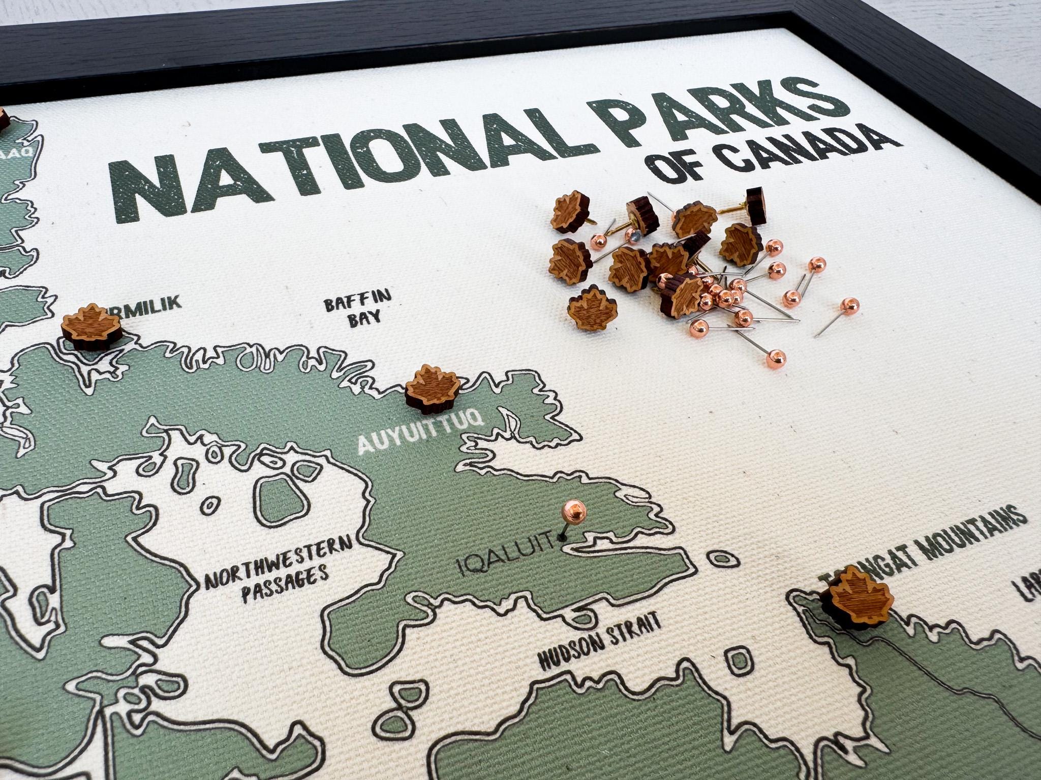 Wooden Map Pins: Story Map Tacks, Pin Board Fillers - Etsy