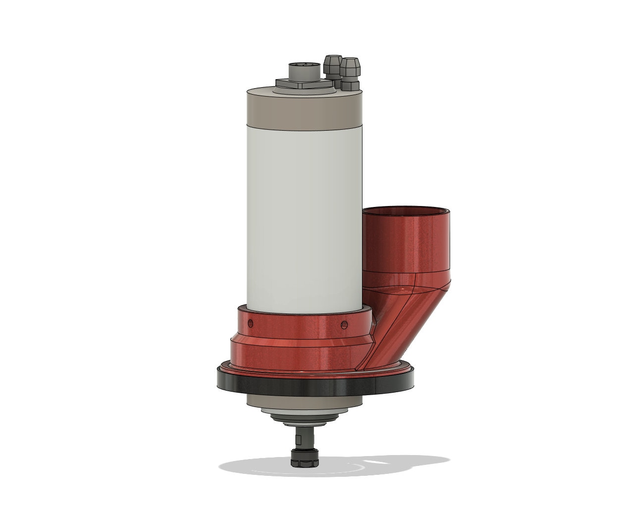 Zapata antipolvo CNC Dustimator © de 80 mm (Zapata antipolvo con base magnética para husillo de 80 mm)