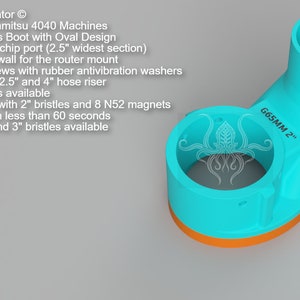 2024 Dustimator ©  for Genmitsu 4040 CNC Machines with 65mm Router