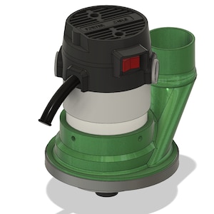Dustimator © 90mm CNC Dust Shoe (CNC Magnetic Base Dust Shoe for Porter Cable / Bosch with 90mm body)