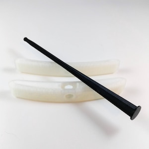 Eixo turco em tamanho real (pronto para envio Transparente (natural) / Preto - pedidos personalizados disponíveis na escolha de cores)