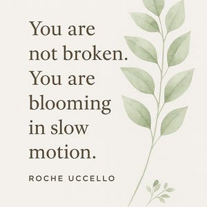 Citazioni di guarigione da parete / Mantra motivazionali stampabili / Decorazioni per l'amore per se stessi / Affermazioni di consapevolezza di Roche Uccello
