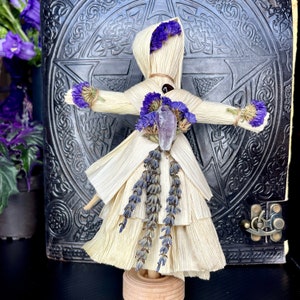 Corn Husk Doll (YOU CHOOSE) | Litha | Witch Poppet | Harvest Doll | Voodoo Doll | Flower Child | Yule | Winter Witch | Solstice Doll