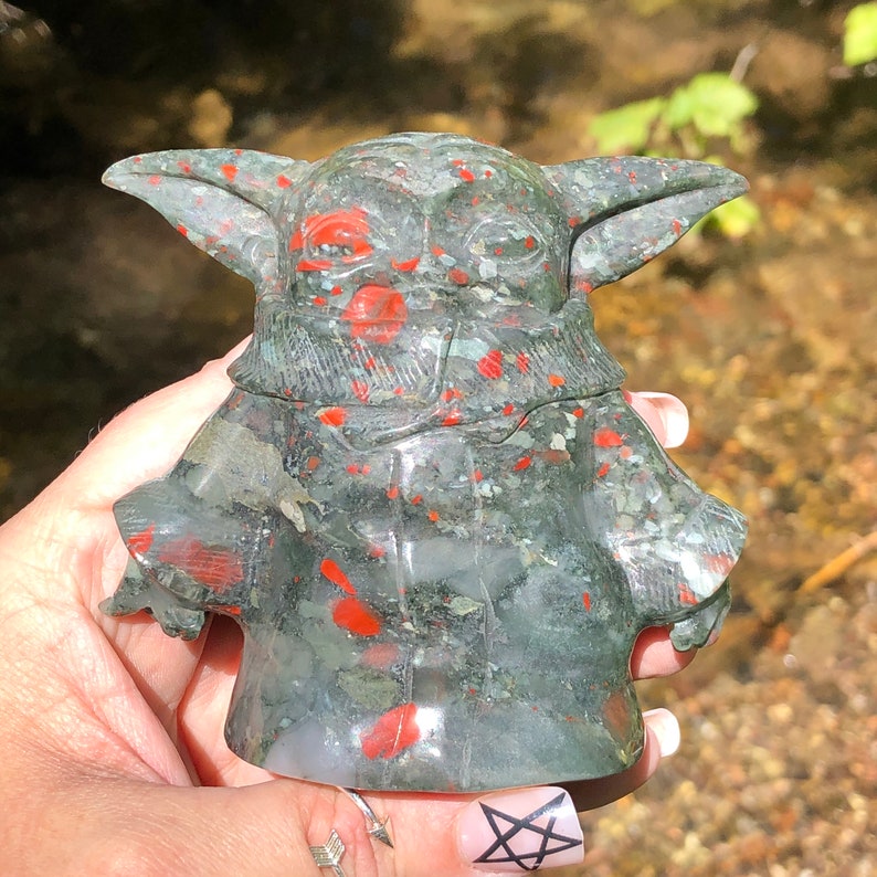 Baby Yoda Crystal Dragon Bloodstone Etsy Baby Yoda Crystal Dragon Bloodstone Etsy