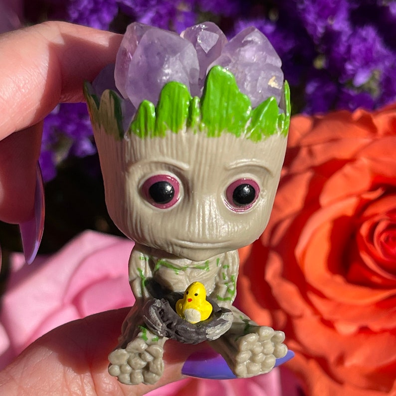Baby Groot Amethyst - Etsy
