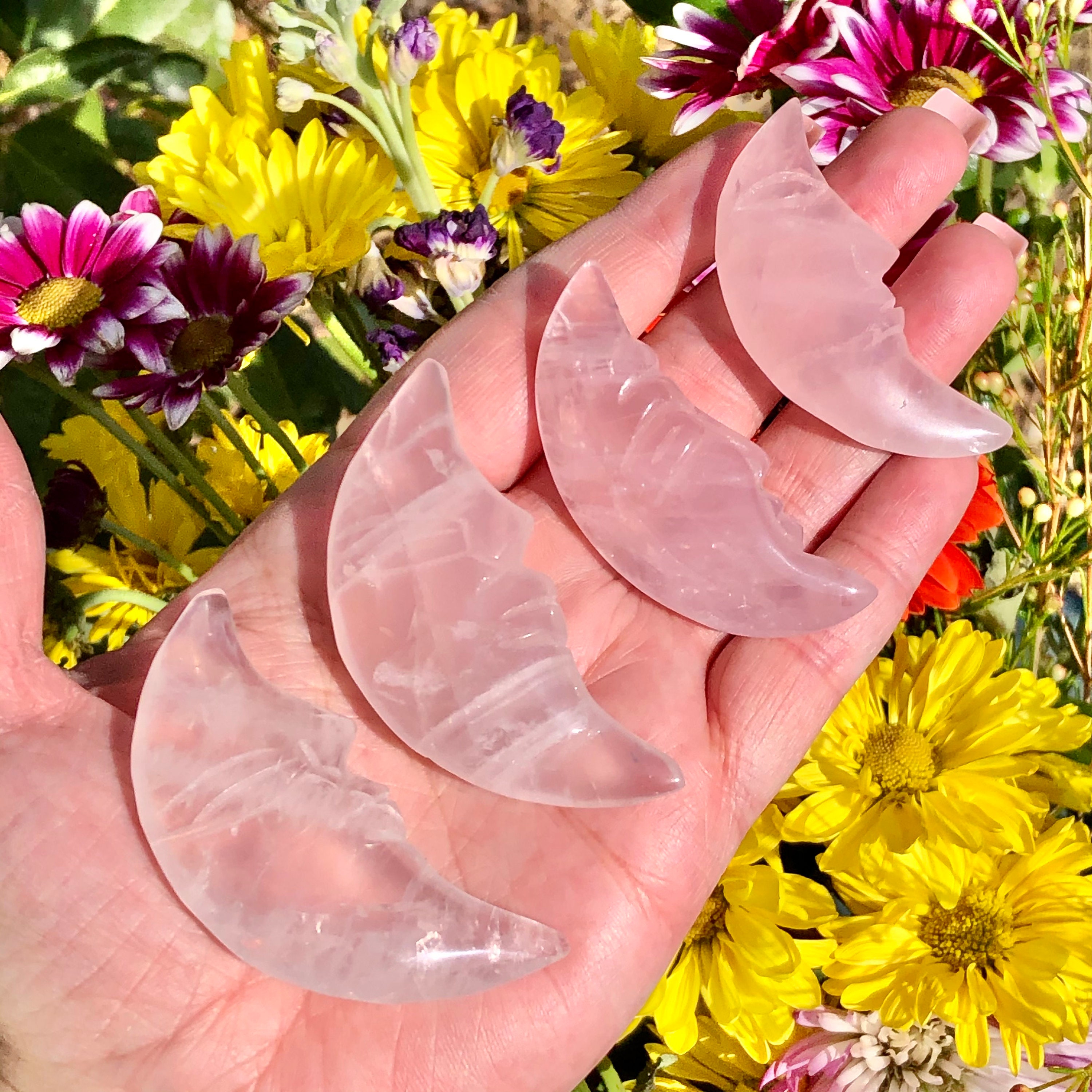 rose quartz pendant phases of moon rose quartz pendant phases of moon