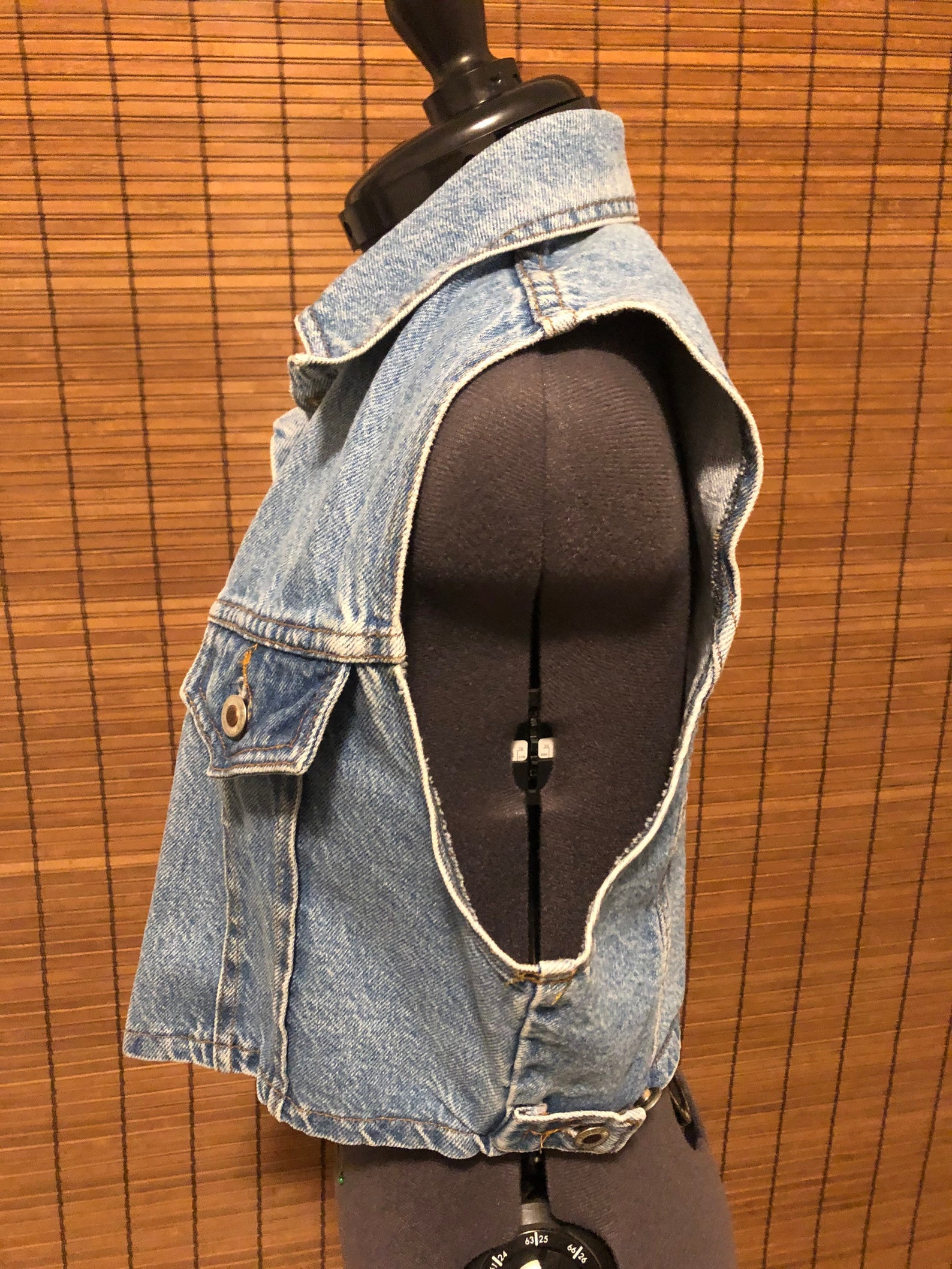 Vintage 90s denim vest Etsy