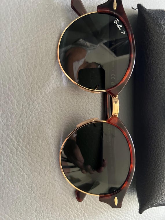 Ray-Ban Round Tortoiseshell Frames with case Ray-Ban RB4378V - Round Tortoise Frame Eyeglasses | Eyebuydirect main image 4