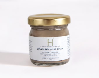 Dead Sea Mineral Mud Mask - Natural Beauty Products - Facial Mask - Spa Day - Eco-Friendly Packaging - Self Care Package