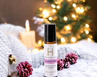 Mélange d'huiles essentielles Sleepy Time - Beauté naturelle - Cadeau pour elle ou pour lui - Relaxant et calmant - Respectueux de l'environnement