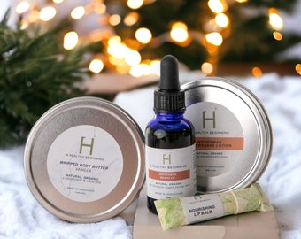 Men's Gift Package - Beard Oil - Aftershave Salve - Lip Balm - Deodorant - Eco-Friendly - Natural skincare