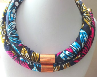 Wax, double row necklace