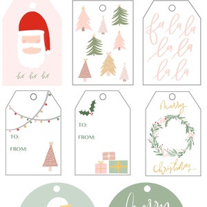 Christmas Printable Tags, Holiday Gift Tags, Christmas printable, Printable Christmas Tags, Printable Gift Tags