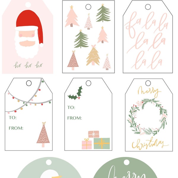 Christmas Printable Tags, Holiday Gift Tags, Christmas printable, Printable Christmas Tags, Printable Gift Tags