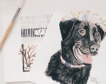 Custom Pet Portrait | Watercolor | Custom Print | Animal painting