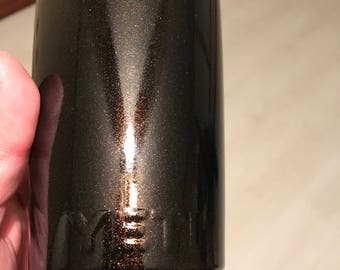 Yeti Rambler 20 oz powder coated COPPER BLACK MAGIC new Authentic