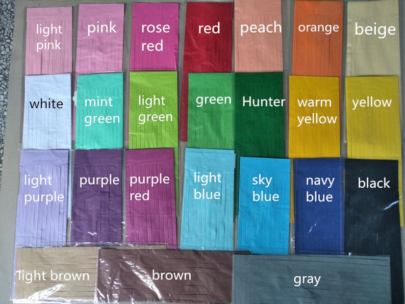 Tissue Paper Tassels Tassel Garland Custom Banner Garland Etsy