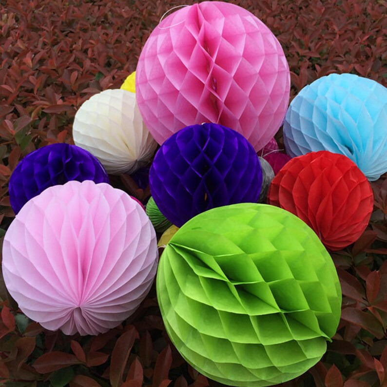 5pcs/lot DIY Tissue Paper Balls Hanging Paper Balls Etsy