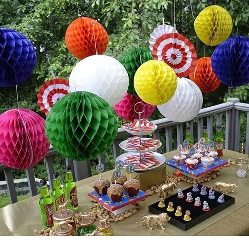 5pcs/lot DIY Tissue Paper Balls Hanging Paper Balls Etsy
