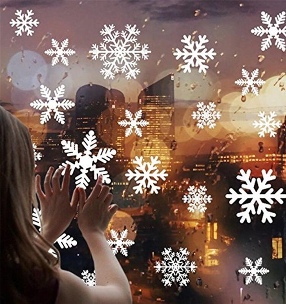 Snowflake Decals Window Decals Christmas Decal Vinyl - Etsy